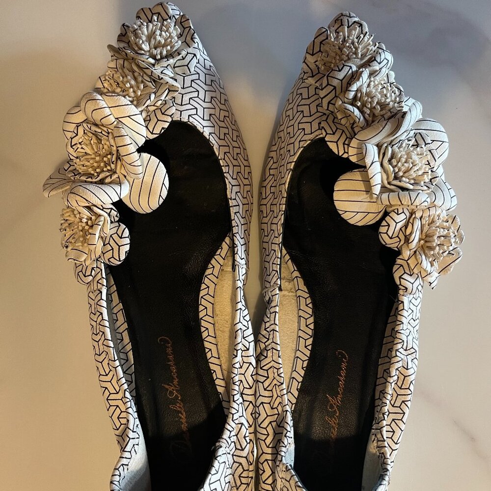 Daniele Ancarani Italian Leather Flats - Sz 38.5 - Picture 2 of 8